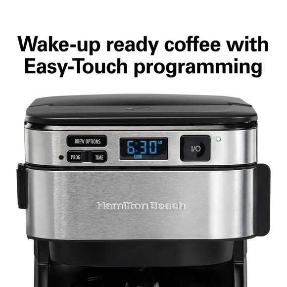 Hamilton Beach Kitchen Frontfill 2 Cup Programmable Coffee Maker
